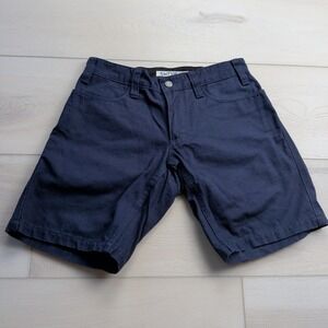 Swrve Blk Label 11oz Canvas Trouser Shorts Mens 28 Navy Blue Made in USA